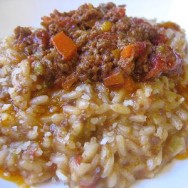 Arroz a la boloñesa