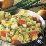 Ensalada de papas multicolor