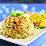 Arroz con camarones