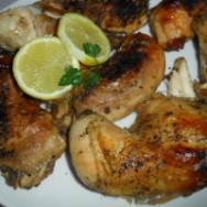Pollo al horno con limón y páprika