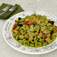 Ñoquis de batata y espinaca