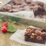 Brownie de cerezas