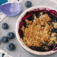 Crumble de arándanos