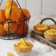 Cupcakes de almendra con glaseado de Naranja