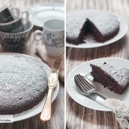 Pastel de chocolate estilo francés