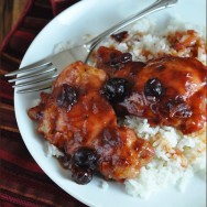 Pollo con Salsa de Arandanos