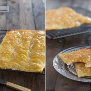 Tarta de manzana fina y crujiente