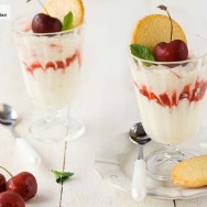 Syllabub de cerezas