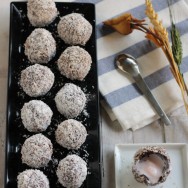 rufas de chocolate, fresa y coco